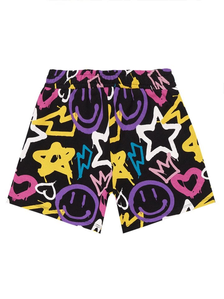 Street Style Kız Çocuk T-shirt Şort Takım