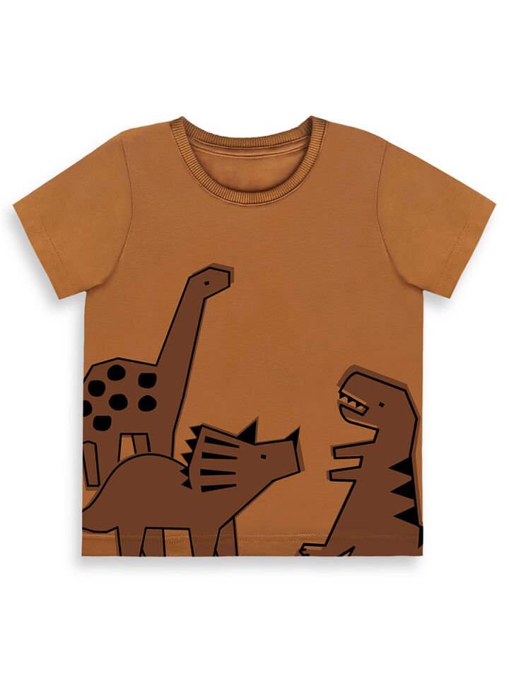 Dinozor Erkek Bebek T-shirt Kaşkorse Şort Takım