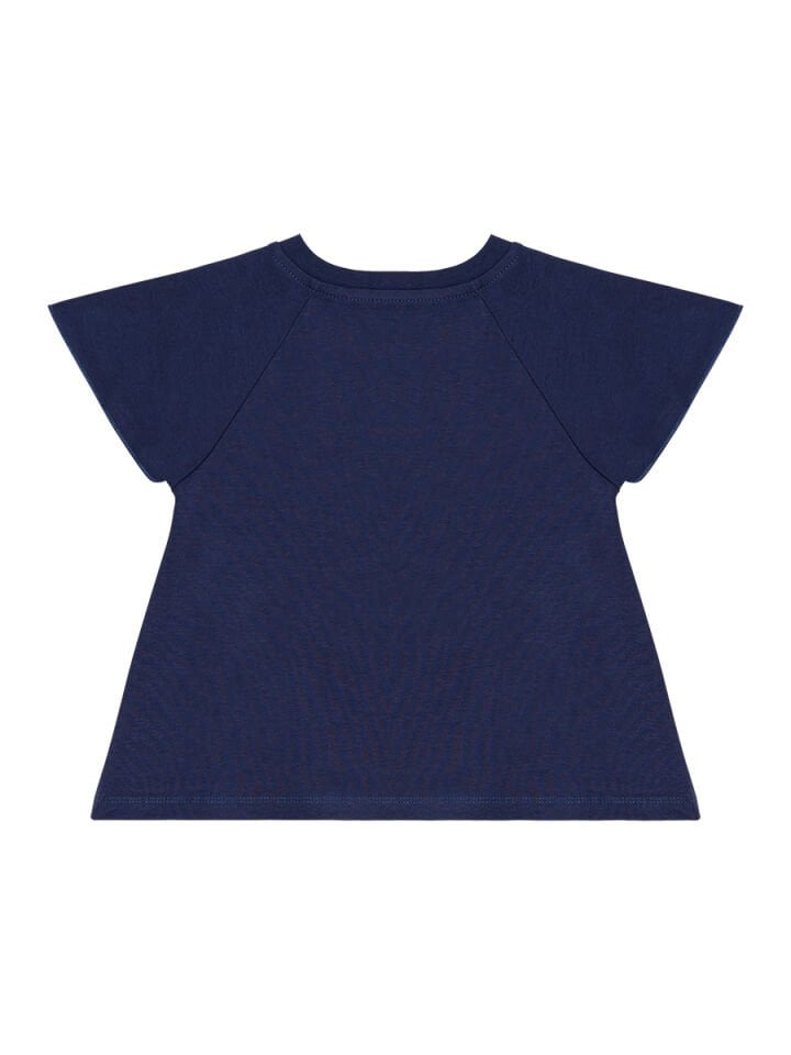 Çiçekli Kedi Kız Çocuk T-shirt Poplin Şort Takım