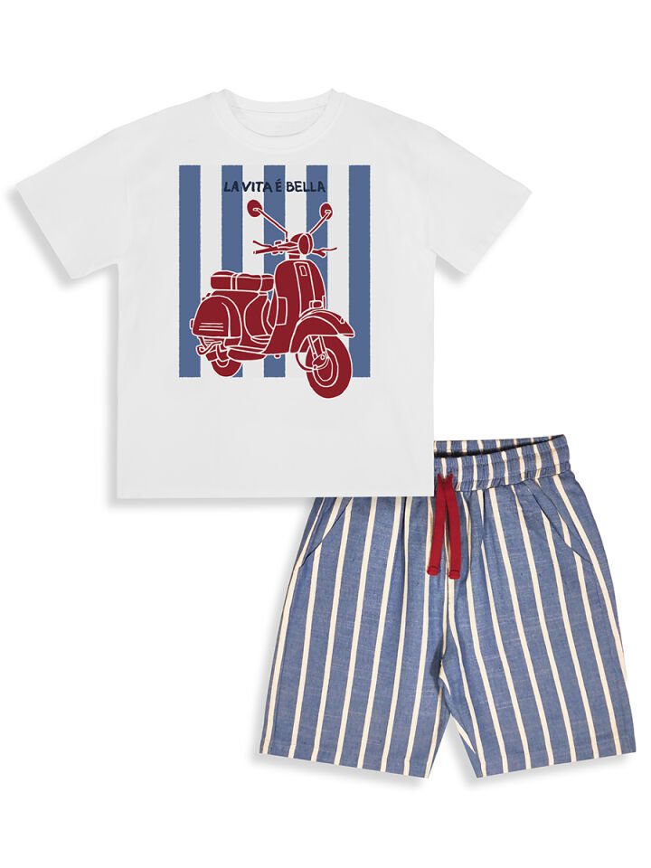 Lavita  Erkek Çocuk T-shirt Şort Takım 7Y - Lacivert