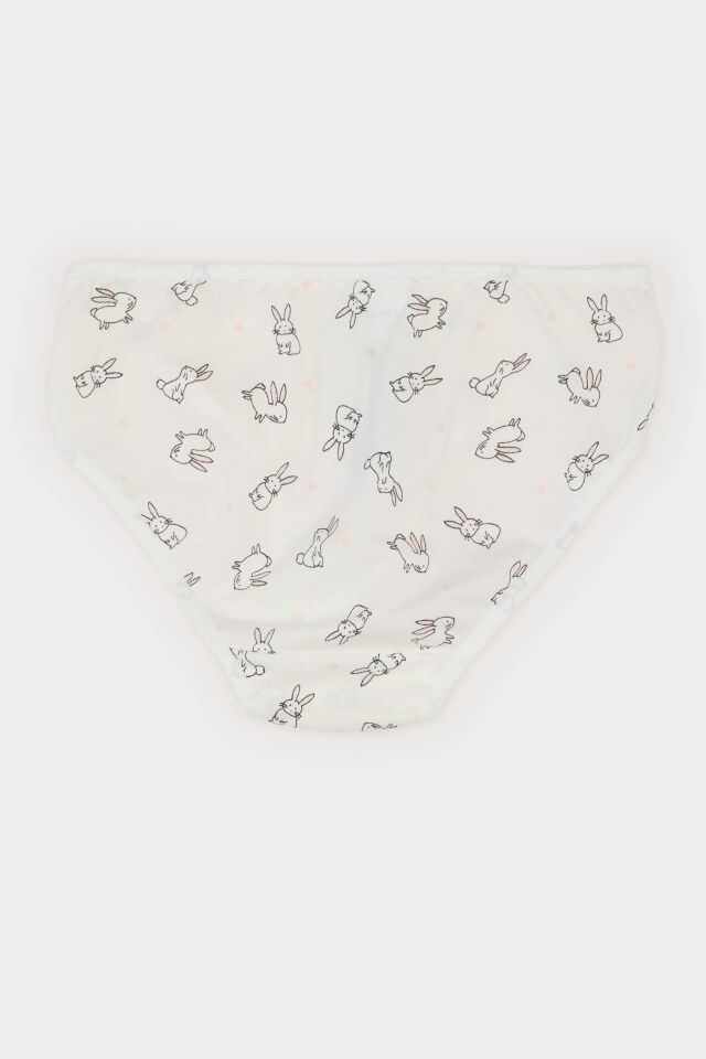 Kız Çocuk Desenli 3'lü Slip Külot
