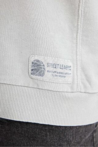 Erkek Çocuk Kapüşonlu Dokuma Etiketli Sweatshirt