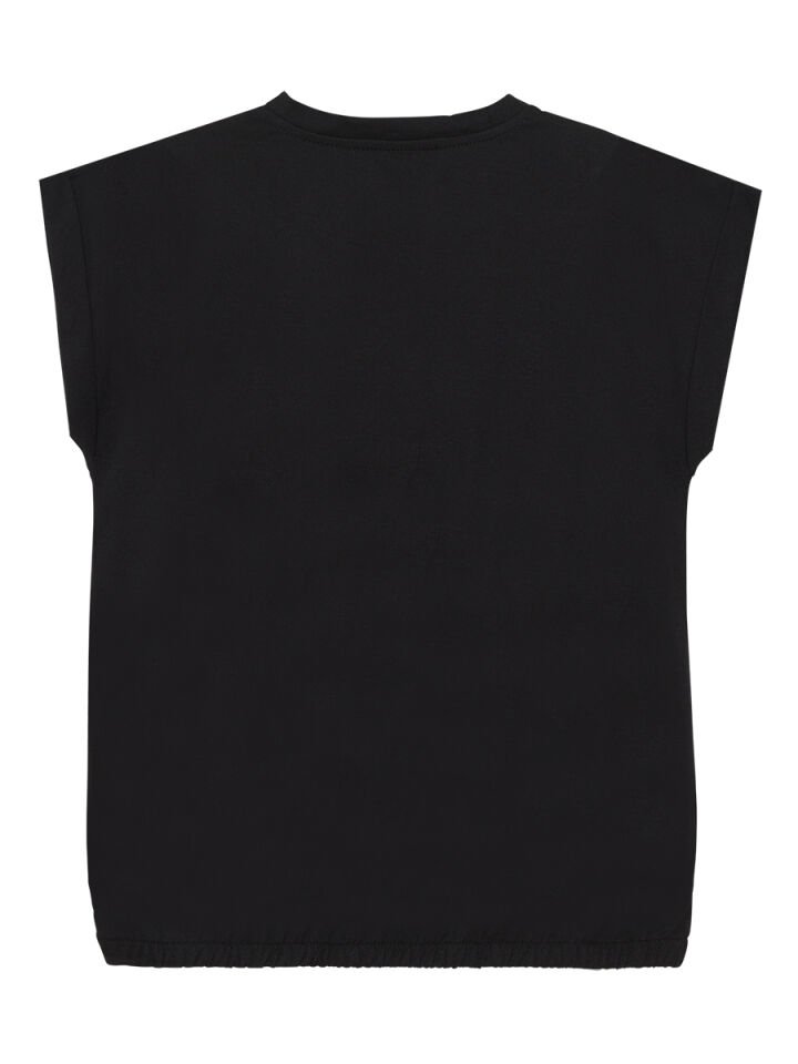 Unicorn Paten Kız Çocuk T-shirt Şort Takım 10 Y - Siyah