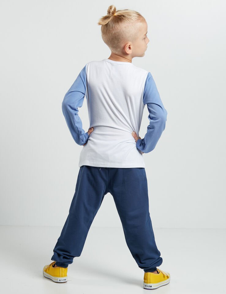 Maskeler Erkek Çocuk T-shirt Pantolon Takım 6 Y - Mavi Beyaz