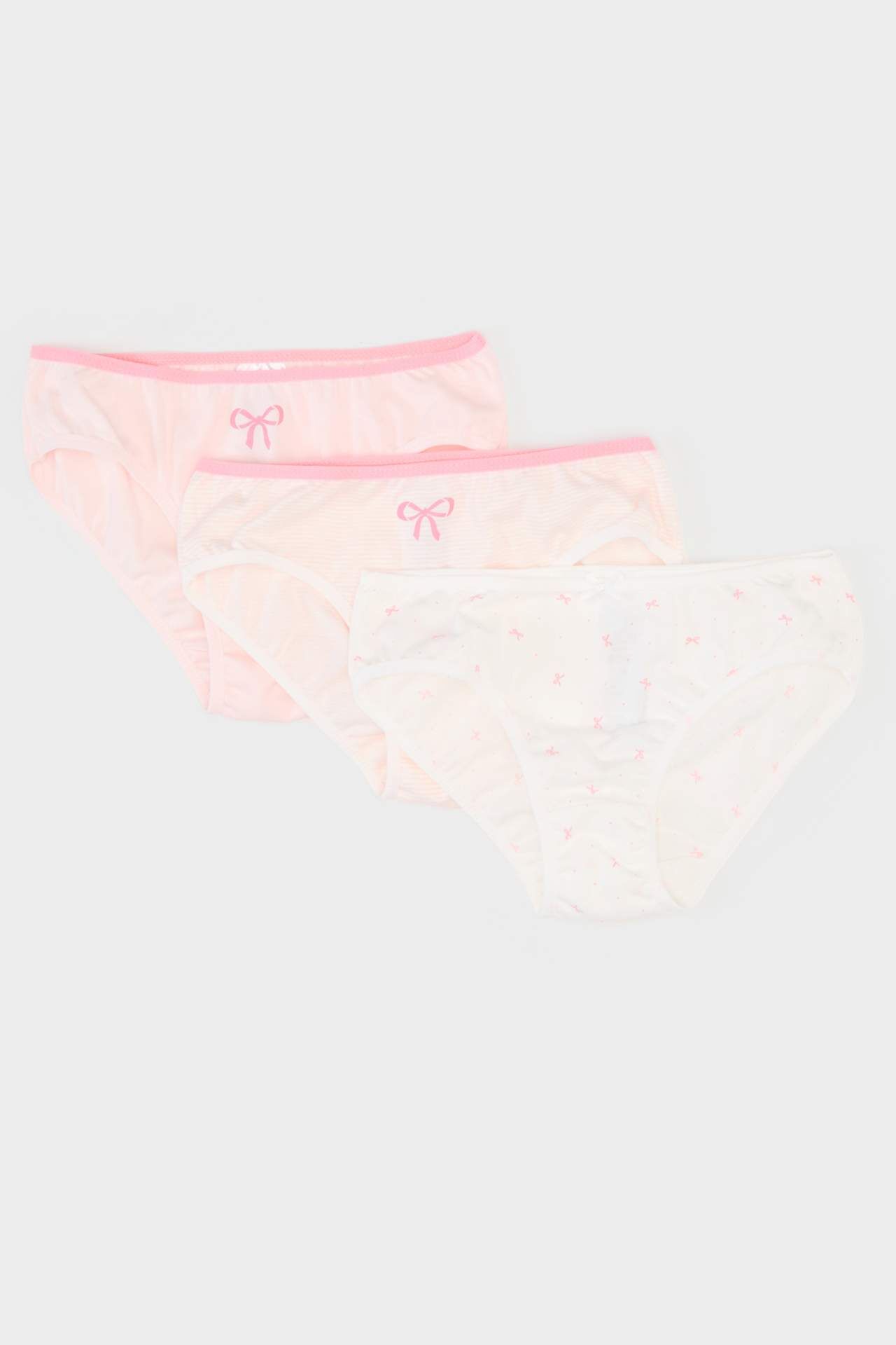 Kız Çocuk Desenli 3'lü Slip Kğlot