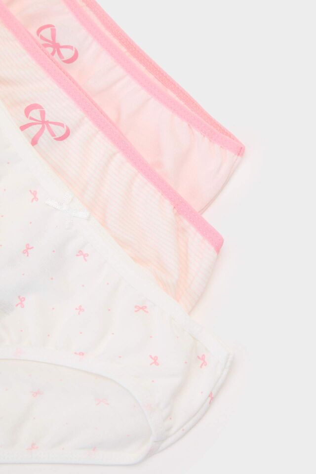 Kız Çocuk Desenli 3'lü Slip Kğlot
