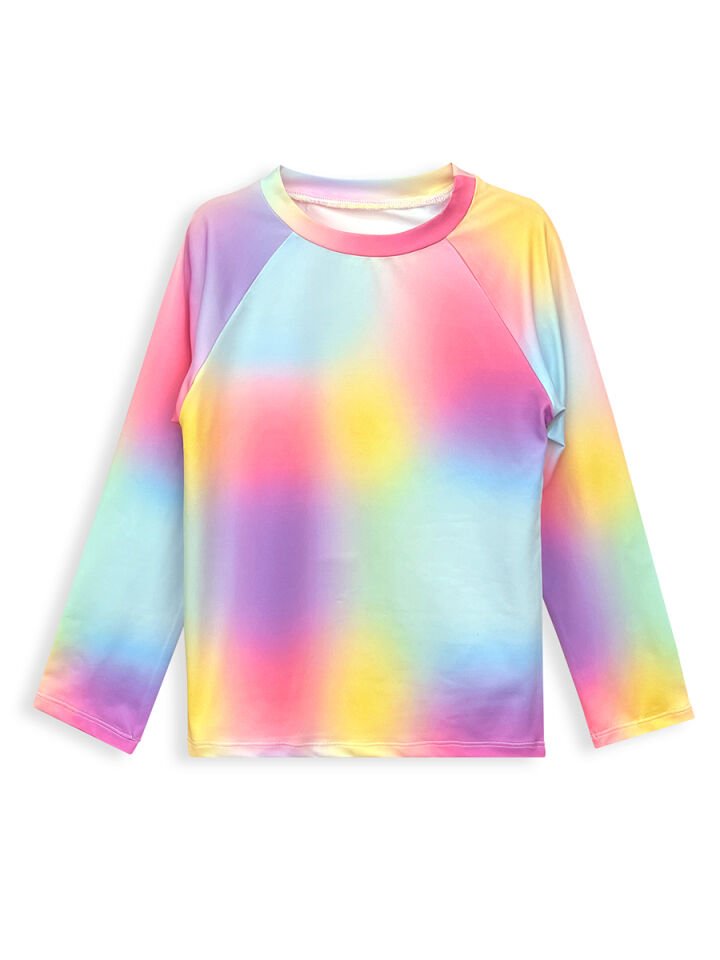 UV Korumalı Batik Kız Çocuk Mayo T-shirt 2 Y - Pembe