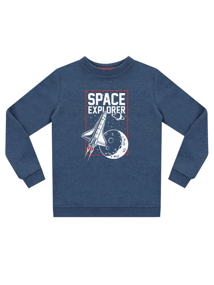 Uzay Kaşifi Erkek Çocuk İndigo Sweatshirt 6 Y - Lacivert
