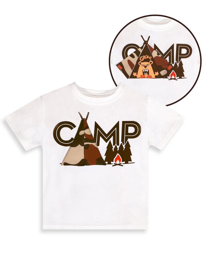 Camp Erkek Çocuk T-shirt Şort Takım 2Y - Beyaz