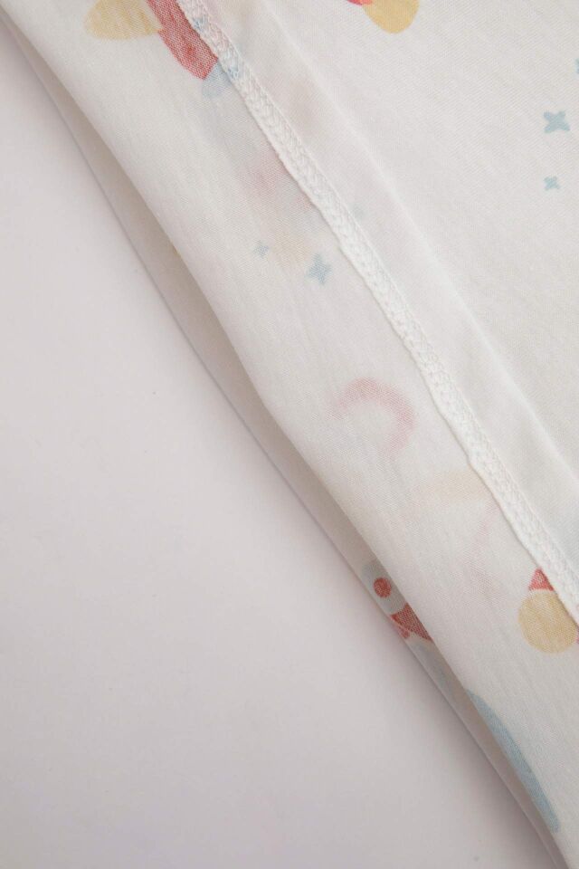 Erkek Bebek Pijama Takımı Penye Desenli Kısa Kollu Üst Beli Lastikli Uzun Alt