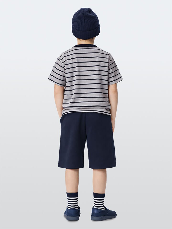 Korsan Erkek Çocuk Çizgili T-shirt Şort Takım