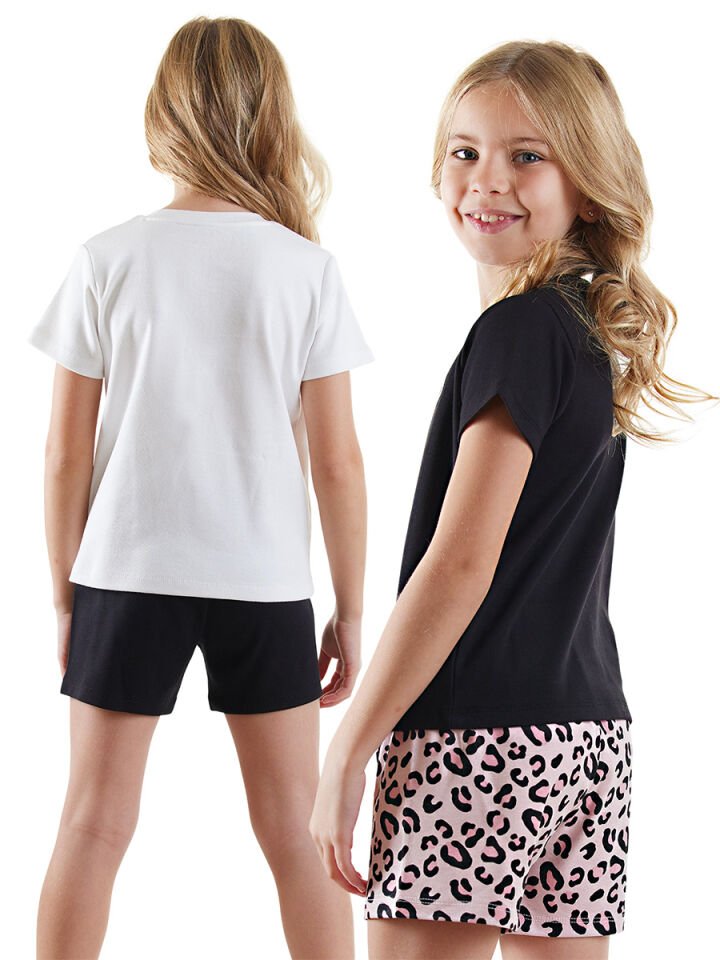 Leopar Kız Çocuk 2'li Pijama Takım 6 Y - Pembe