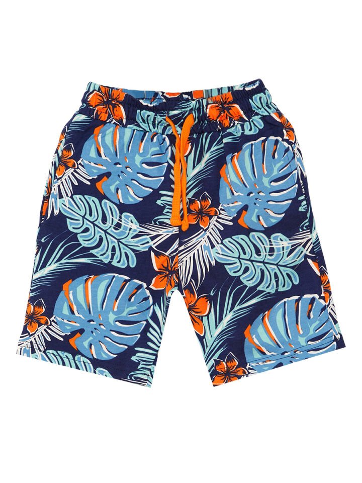 Hawai Korsan Erkek Çocuk T-shirt Şort Takım 5 Y - Sarı, Lacivert