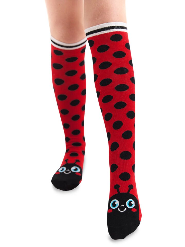 Uğurböceği Kız Çocuk Dizüstü Çorap