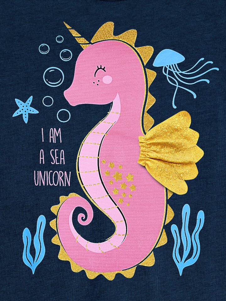 Denizatı Unicorn Kız Çocuk Elbise 8 Y - Lacivert