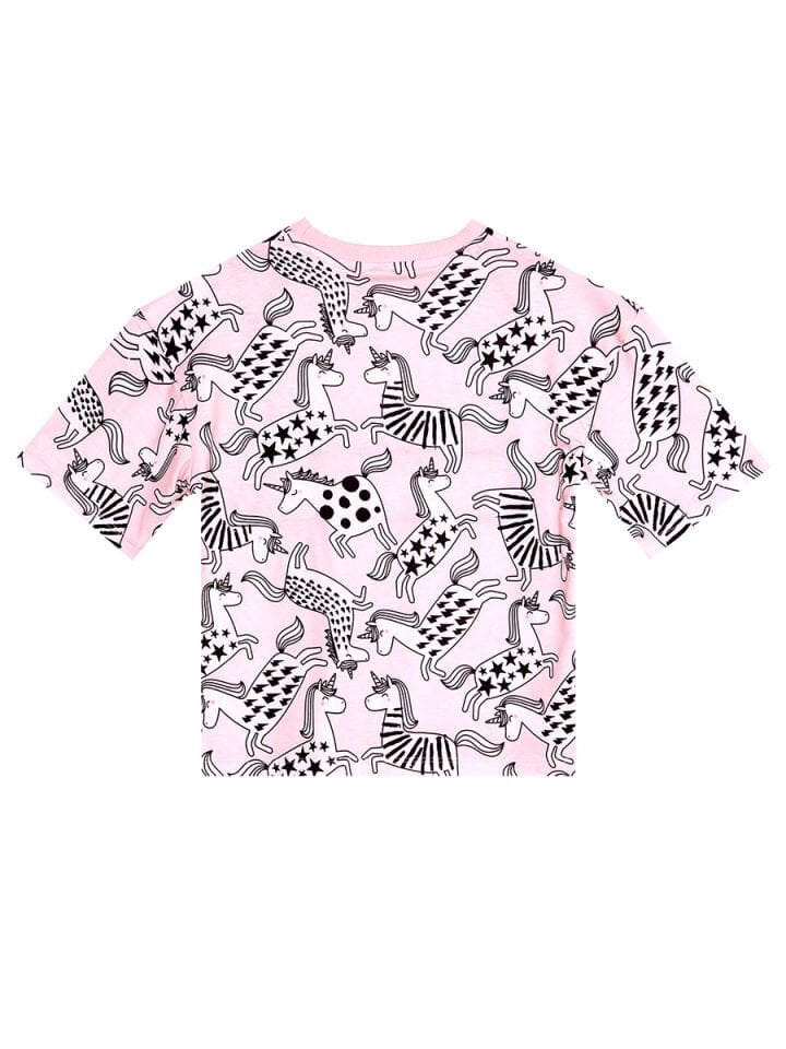 Unicorn Gang Kız Çocuk T-Shirt Şort Takım