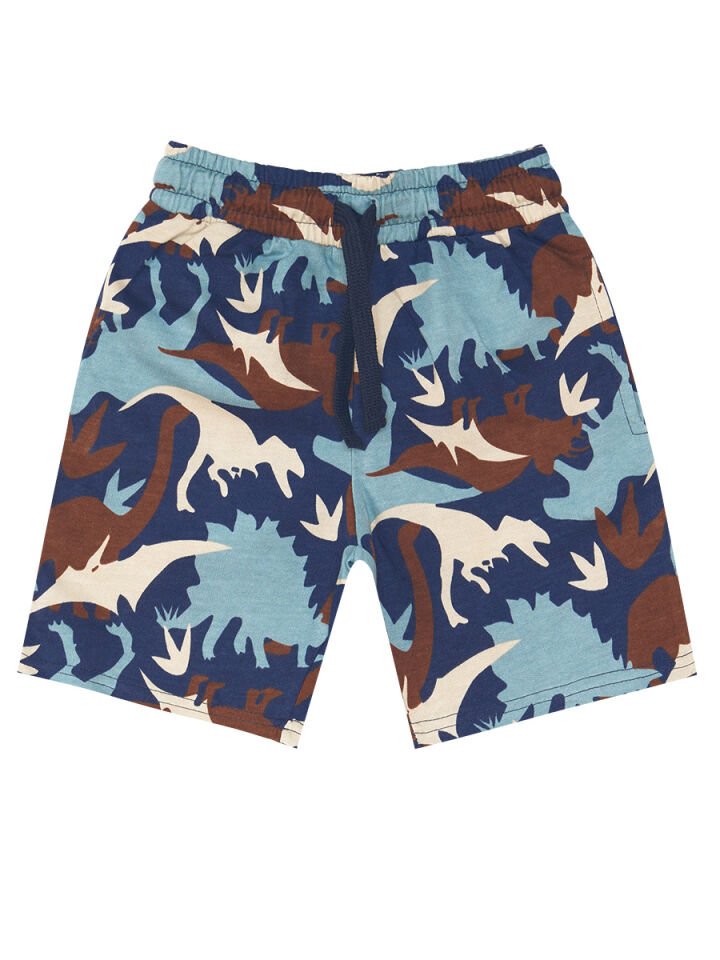 Titan Yaz Erkek Çocuk T-shirt Şort Takım 2 Y - Lacivert, Mavi