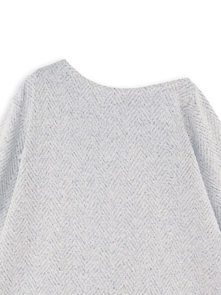 Gri Kız Çocuk Asimetrik Örme Elbise