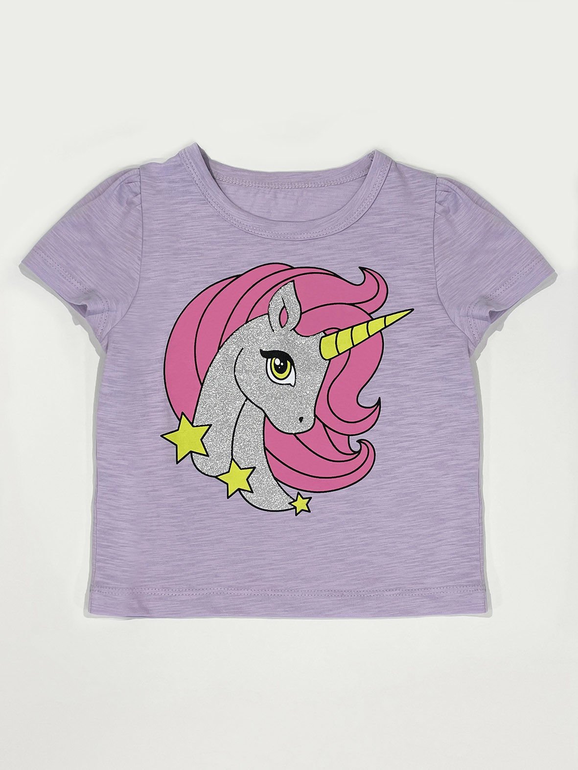 Unicorn Lila Kız Çocuk T-shirt 8 Y - Lila