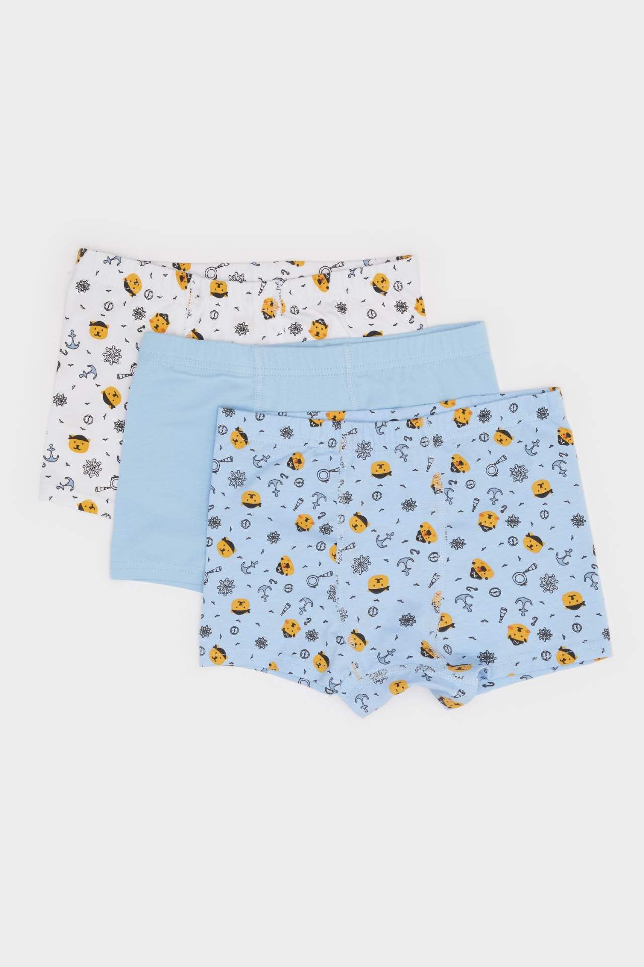 Erkek Çocuk Desenli 3'lü Boxer