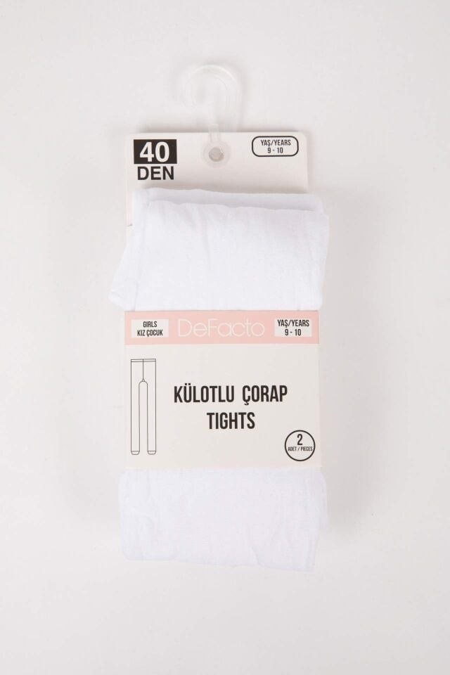 Kız Çocuk 2'li 40 Denye Külotlu Çorap