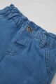 Kız Bebek Paperbag Düz Paça Jean Pantolon