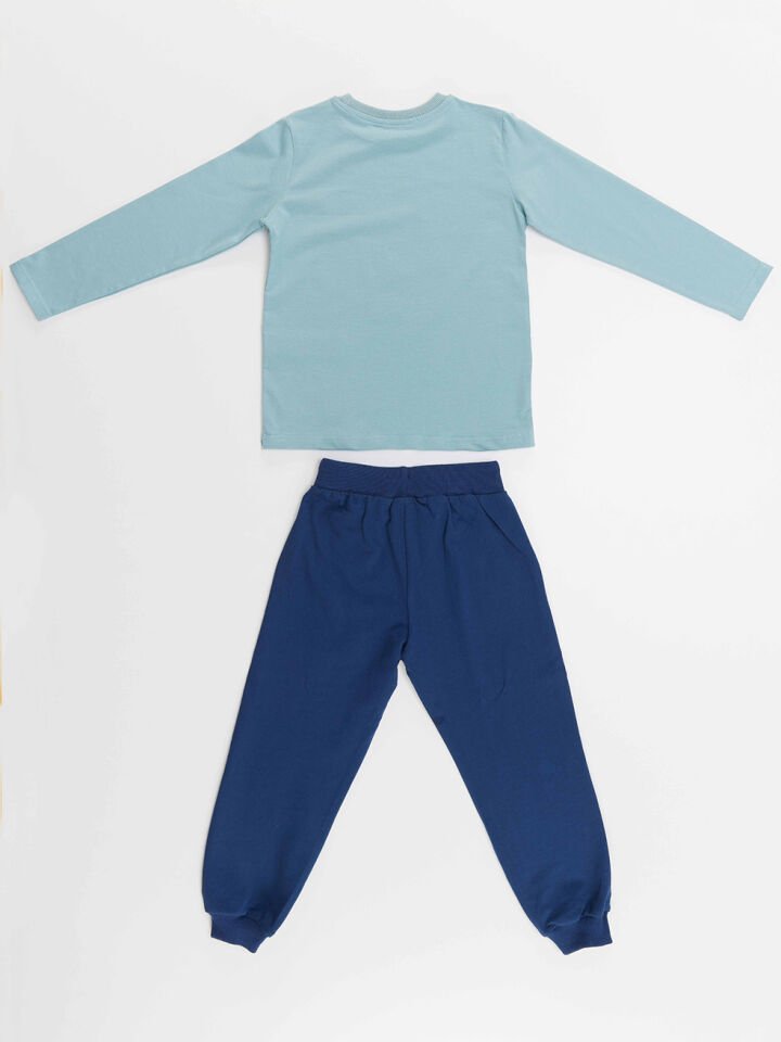 Skate Bro Erkek Çocuk T-shirt Pantolon Takım 4 Y - Lacivert, Mavi