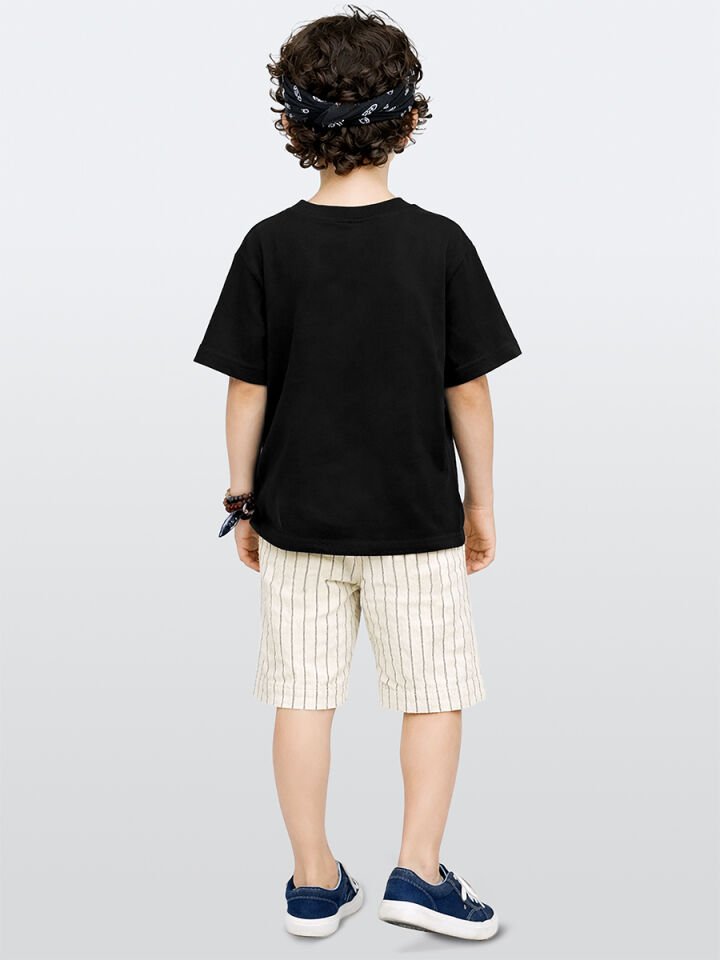 Zebra Erkek Çocuk T-shirt Şort Takım 5Y - Siyah