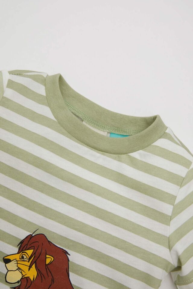 Erkek Bebek Pijama Takımı Disney Lion King Penye Kısa Kollu Üst Şort