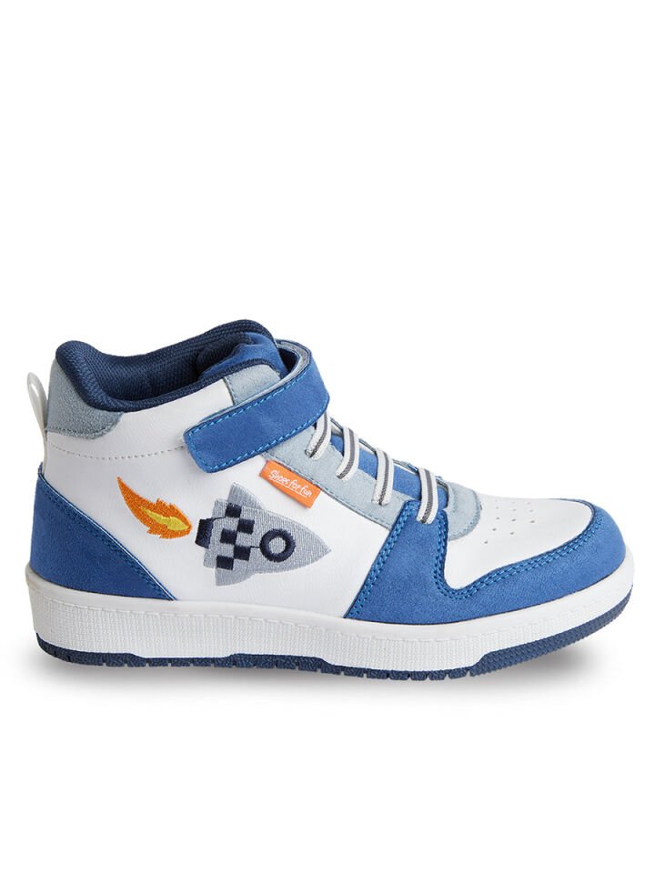 Roket Erkek Çocuk Beyaz Sneakers Spor Ayakkabı 31 N - Beyaz, Mavi