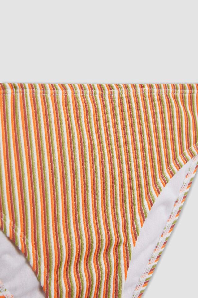 Kız Çocuk Çizgili Bikini Takımı