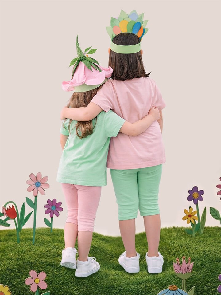 Pembe Ve Mint Kız Çocuk Kaşkorse 2'li Tayt Paketi