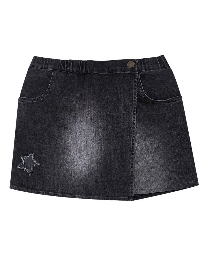 Yıldız ve Şimşek Kız Çocuk T-shirt Denim Şort Takım