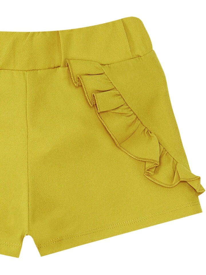 Muzip Kediler Kız Çocuk T-shirt Şort Takım 5 Y - Beyaz, Yeşil