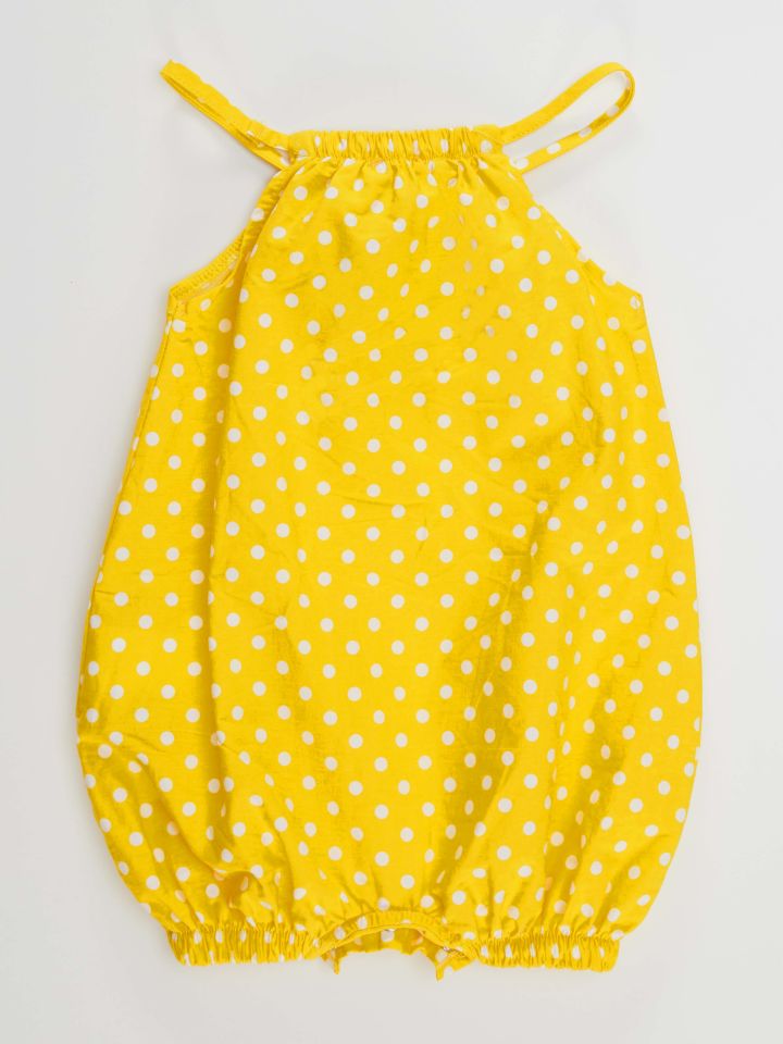 Arı Kız Bebek Poplin Sarı Tulum 24-36 M - Sarı