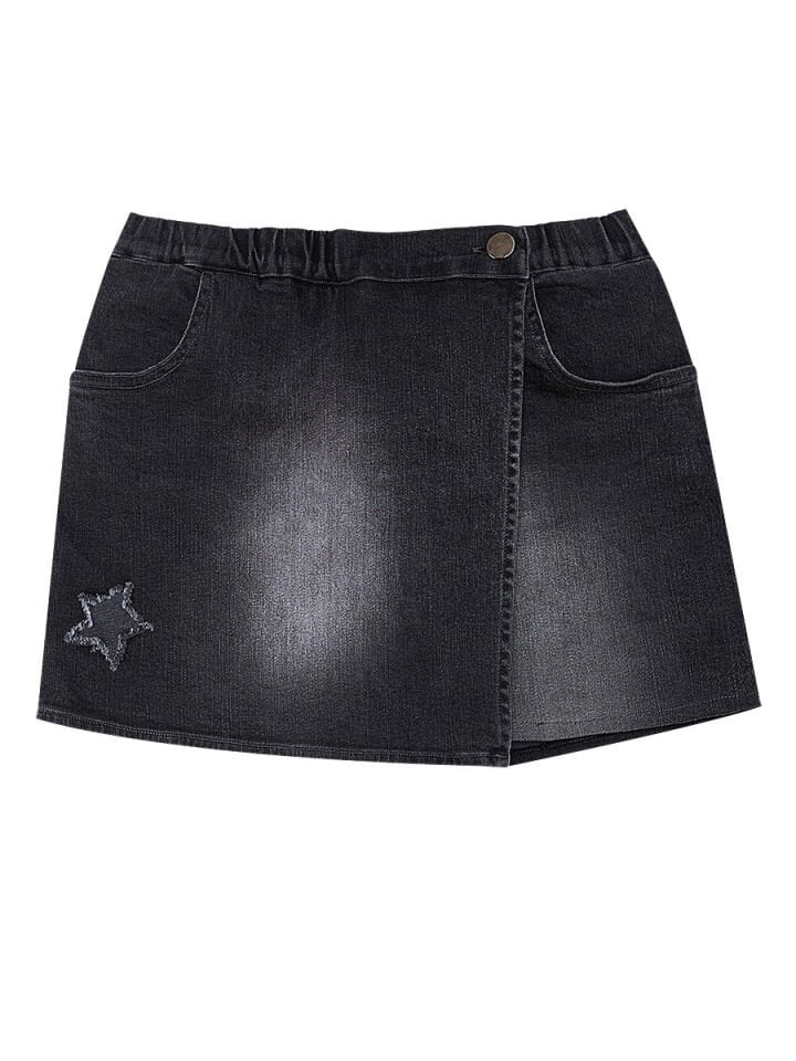 Yıldız ve Şimşek Kız Çocuk T-shirt Denim Şort Takım 8 Y - Pembe, Gri