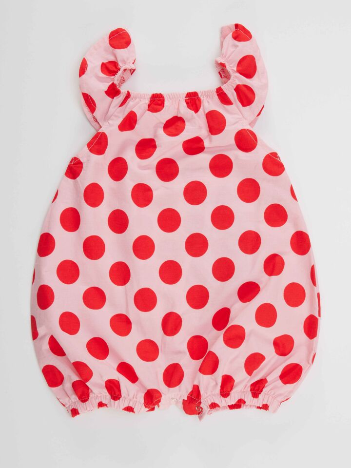 Tavşan Kız Bebek Poplin Yazlık Tulum