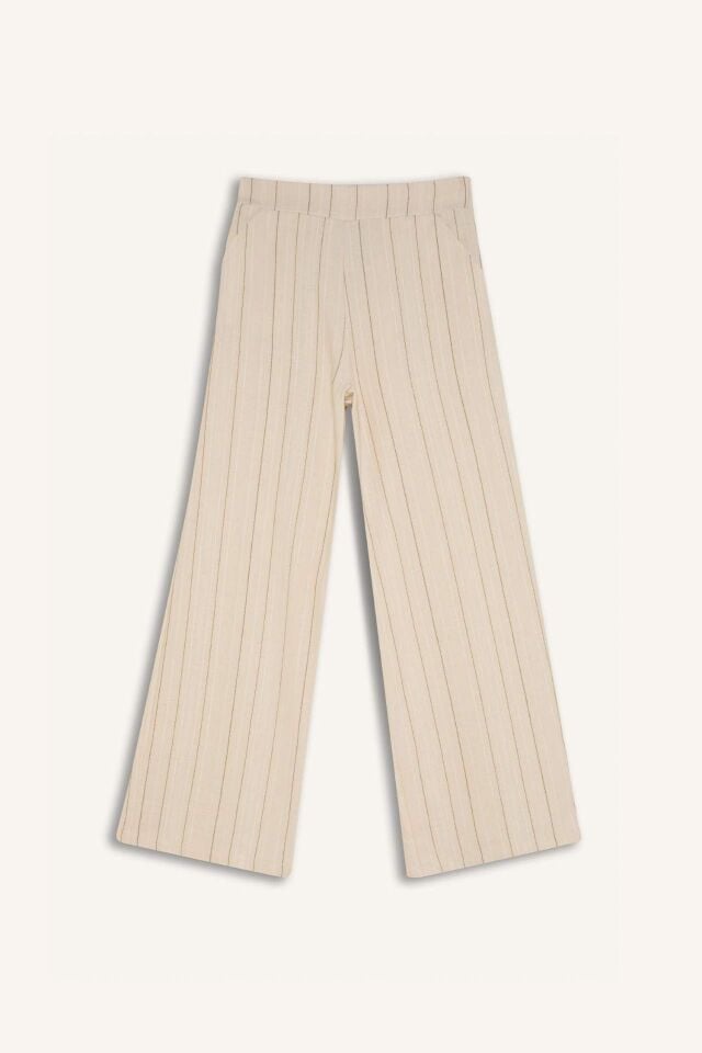 Kız Çocuk Wide Leg Geniş Paça Pamuklu Pantolon