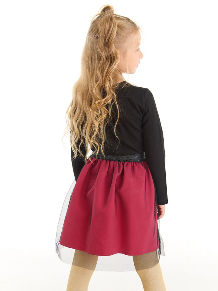 Rock Babe Kız Çocuk Tüllü Elbise 8 Y - Pembe, Siyah