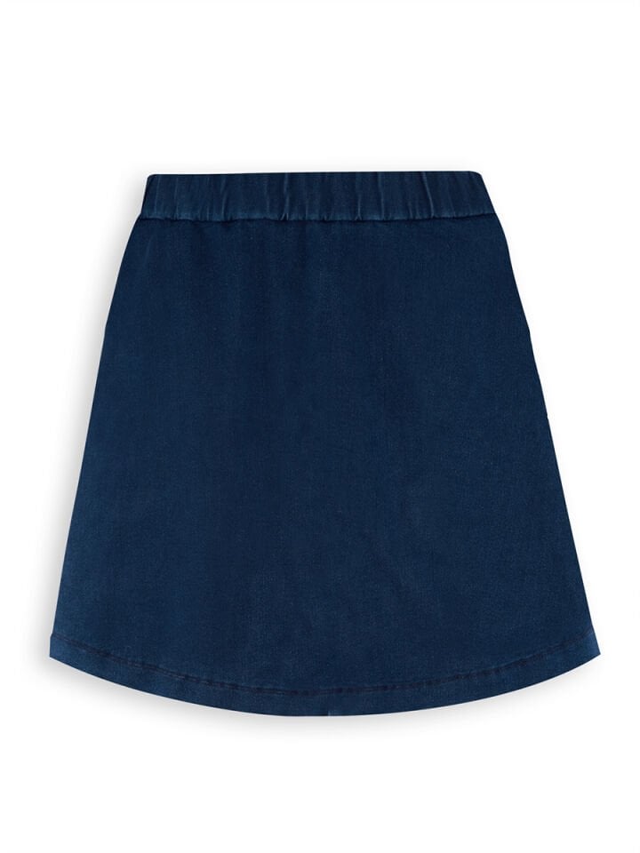 Kız Çocuk Midi Boy Denim Etek