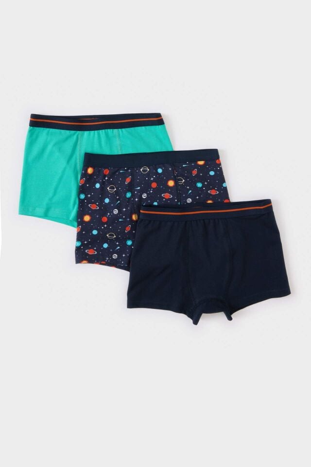 Erkek Çocuk Desenli 3'lü Boxer