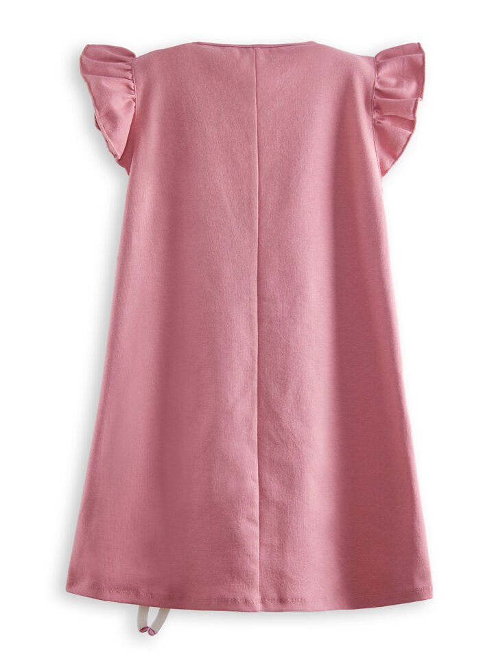 Lilycorn Kız Çocuk Pembe Yazlık Elbise
