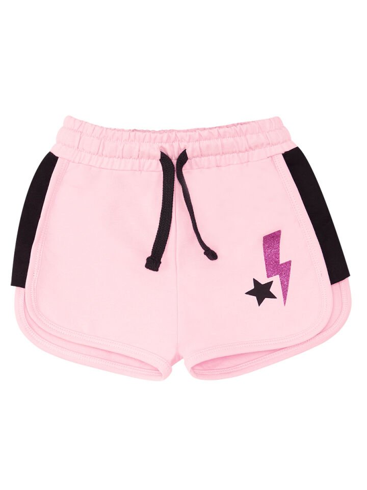 Rock Life Kız Çocuk Crop Top Şort Takım 9 Y - Pembe, Siyah