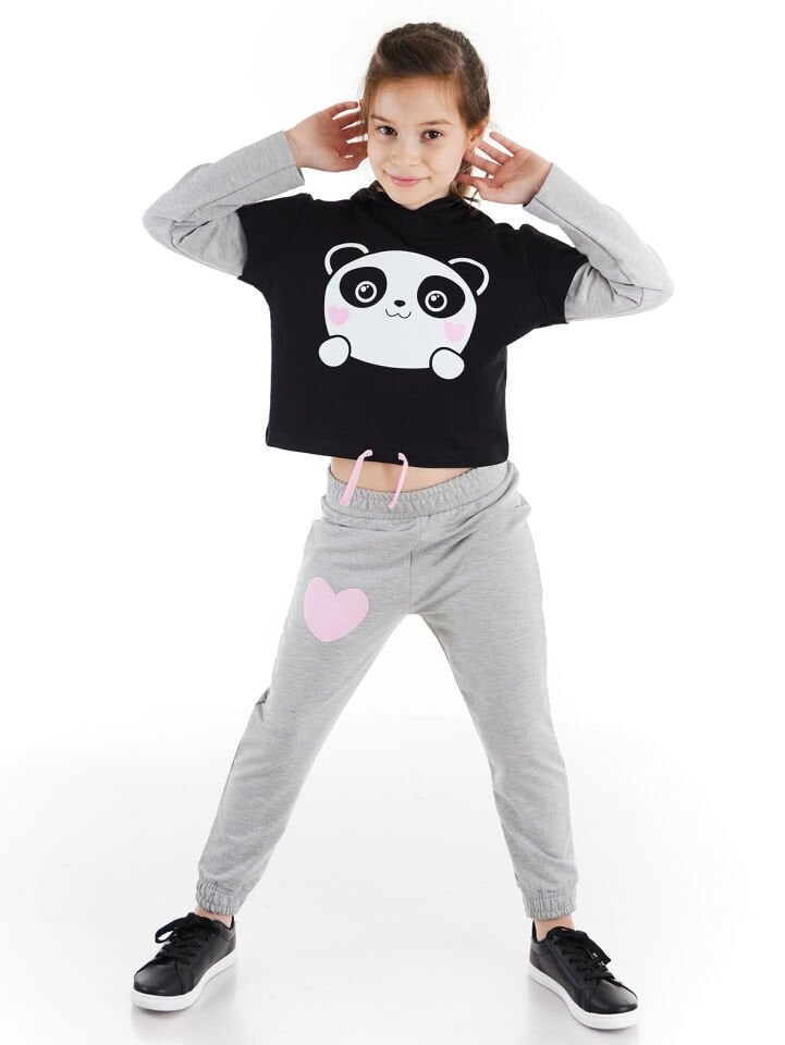 Minik Panda Kız Çocuk Eşofman Takım