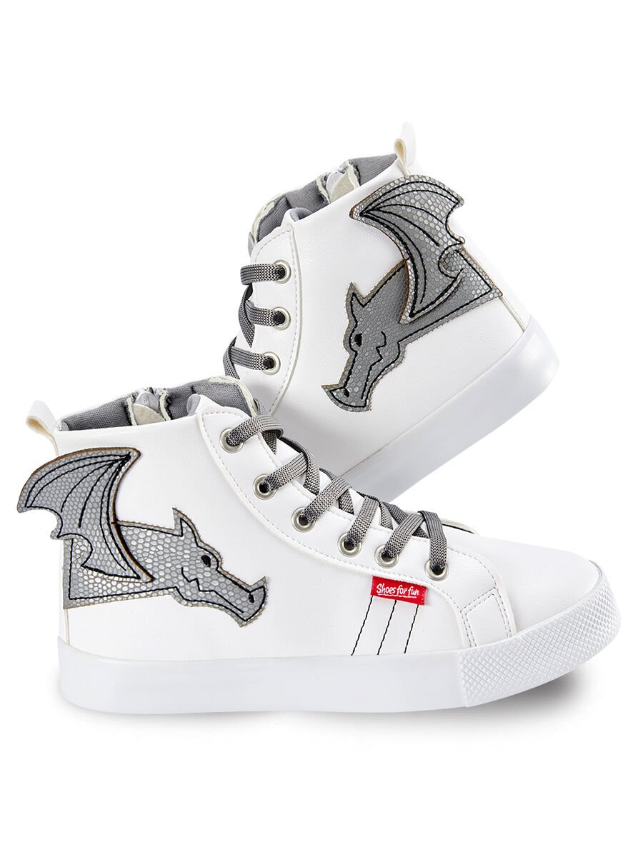 Ejderha Erkek Çocuk Beyaz Sneakers Spor Ayakkabı
