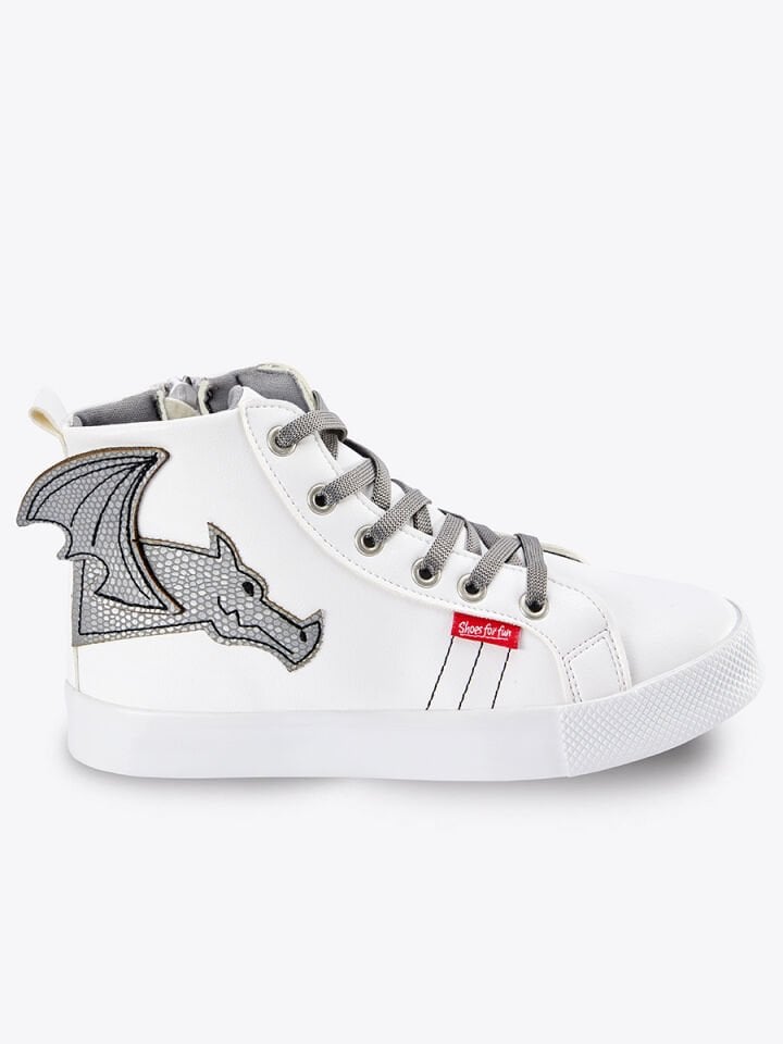 Ejderha Erkek Çocuk Beyaz Sneakers Spor Ayakkabı