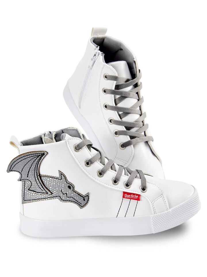 Ejderha Erkek Çocuk Beyaz Sneakers Spor Ayakkabı 27 N - Beyaz