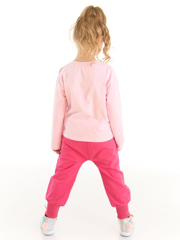 Love Galaxy Kız Çocuk T-shirt Pantolon Takım 5 Y - Pembe
