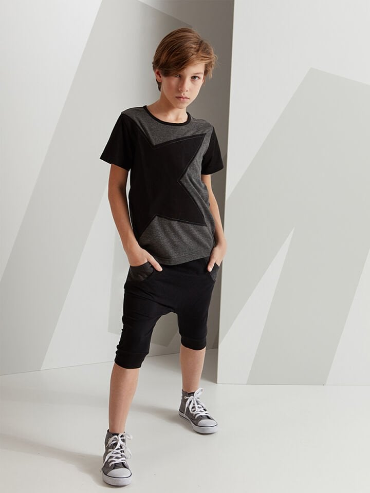 Gray Star Erkek Çocuk T-shirt Kapri Şort Takım