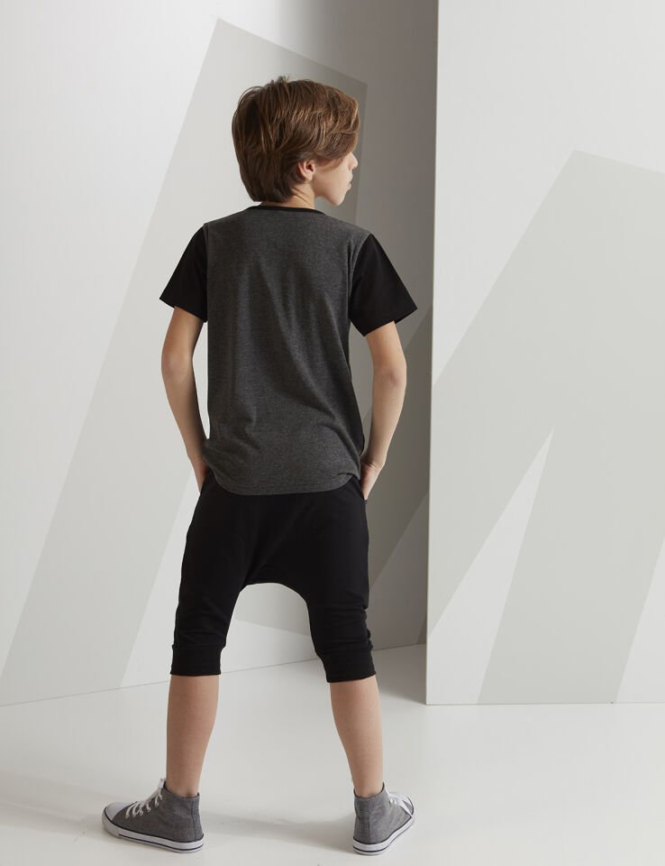 Gray Star Erkek Çocuk T-shirt Kapri Şort Takım